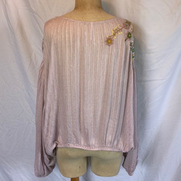 Free People Up & Away Lilac Embroidered Top - Picture 8 of 9